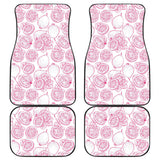 Sketch Guava Pattern Front And Back Car Mats
