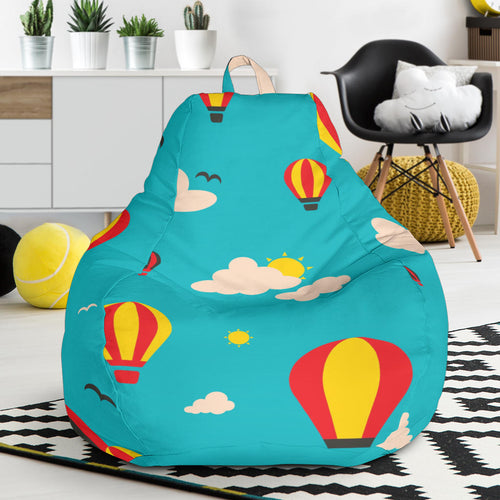 Hot Air Balloon Sky Pattern Bean Bag Cover