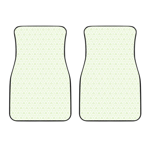 Cucumber Pattern Background Front Car Mats