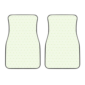 Cucumber Pattern Background Front Car Mats