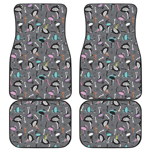 Ostrich Pattern Print Design 01 Front and Back Car Mats