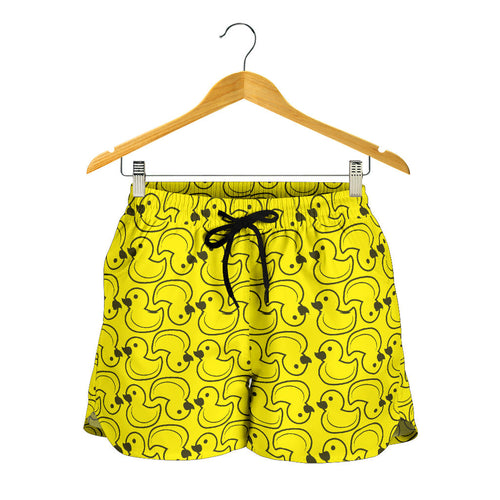 Duck Toy Pattern Print Design 02 Women Shorts