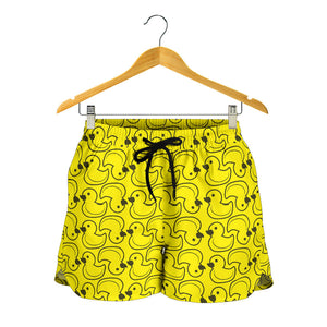 Duck Toy Pattern Print Design 02 Women Shorts
