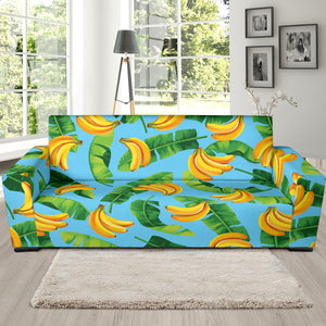 Banana Leaves Banana Design Pattern Sofa Slipcover