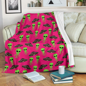 Alien Pattern Print Design 03 Premium Blanket