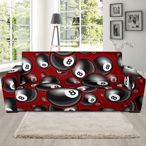 Billiard Ball Pattern Print Design 05 Sofa Slipcover