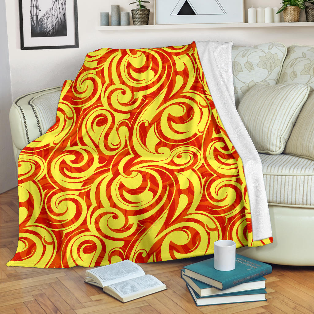Fire Flame Design Pattern Premium Blanket