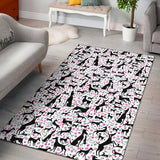 Greyhound Pattern Print Design 02 Area Rug