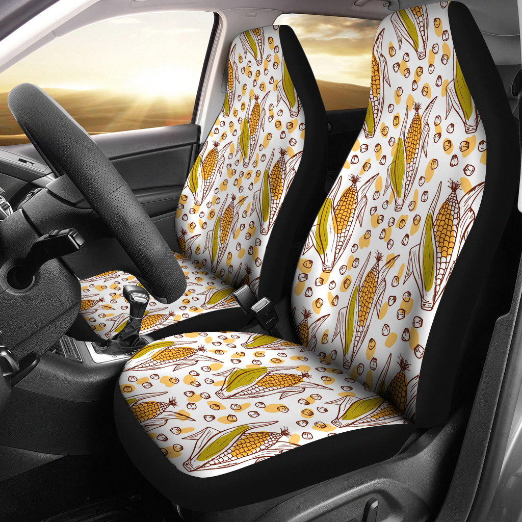 Corn Pattern Print Design 02 Universal Fit Car Seat Covers