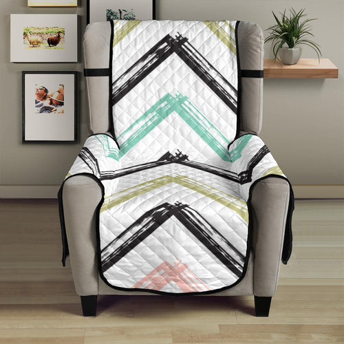 zigzag  chevron paint pattern Chair Cover Protector