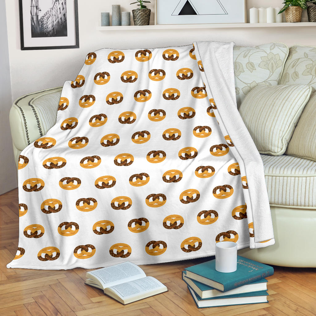 Pretzels Pattern Print Design 02 Premium Blanket