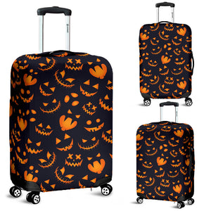 Halloween Pattern Pumpkin Background Luggage Covers