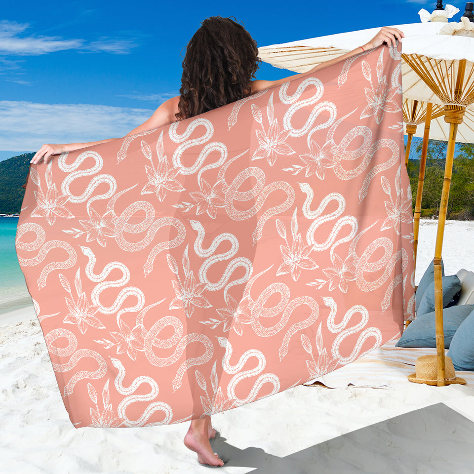 Snake Lilies Flower Pattern Sarong