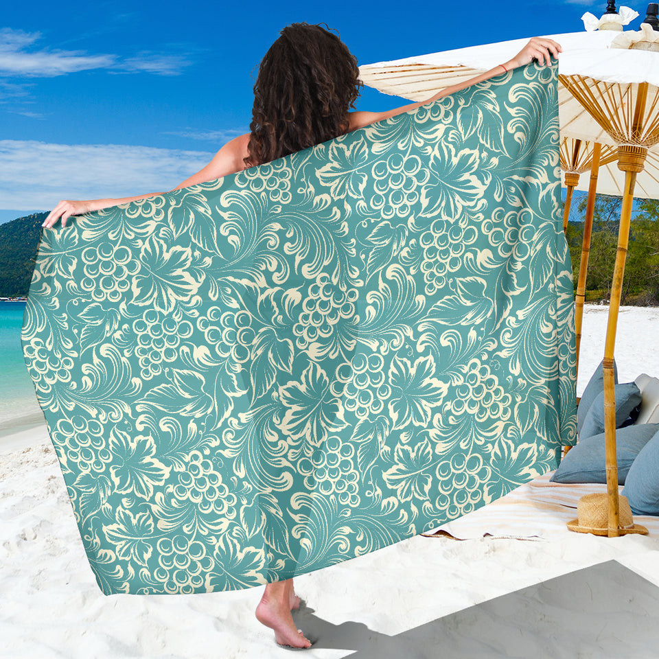 Classic Hand Drawn Grape Pattern Sarong