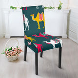 Camel Pattern Dining Chair Slipcover