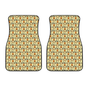 English Bulldog Pattern Print Design 02 Front Car Mats