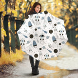 Hand Drawn Space Elements Space Rocket Star Planet Space Probe Umbrella