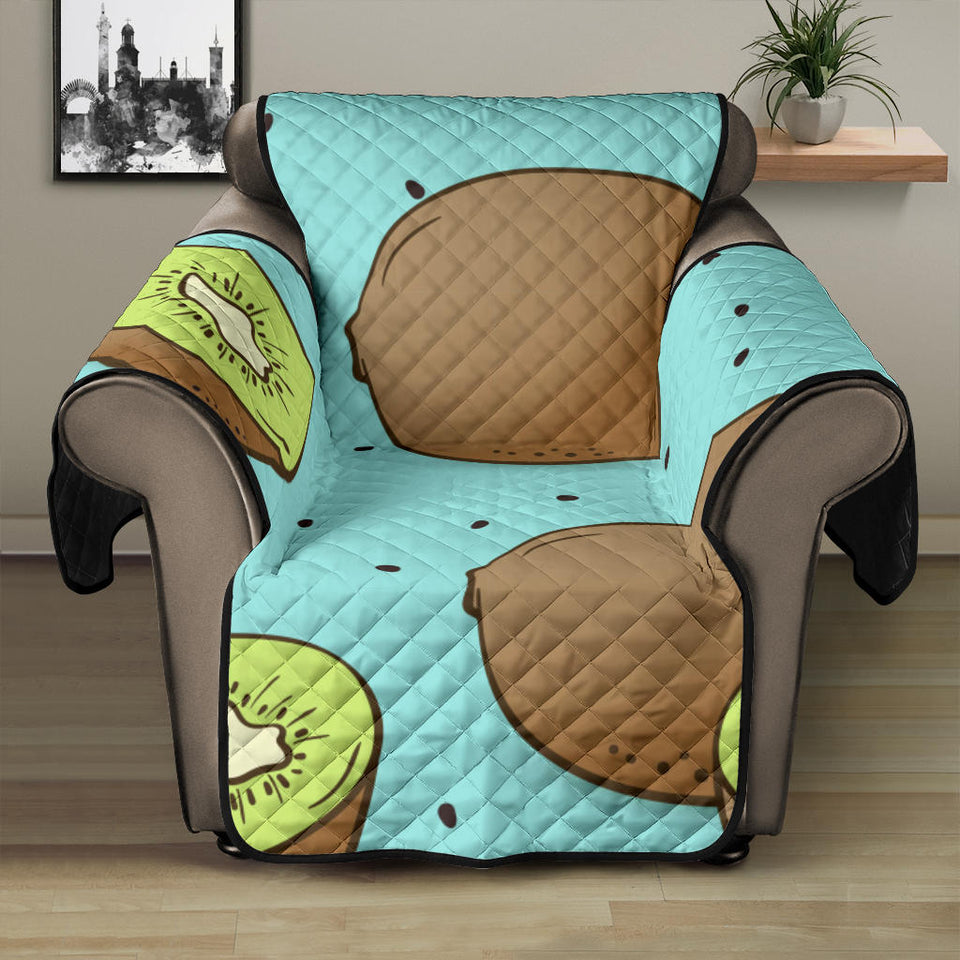 Kiwi blue background Recliner Cover Protector