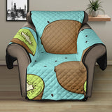 Kiwi blue background Recliner Cover Protector