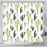 Cute Cactus Pattern Shower Curtain Fulfilled In US