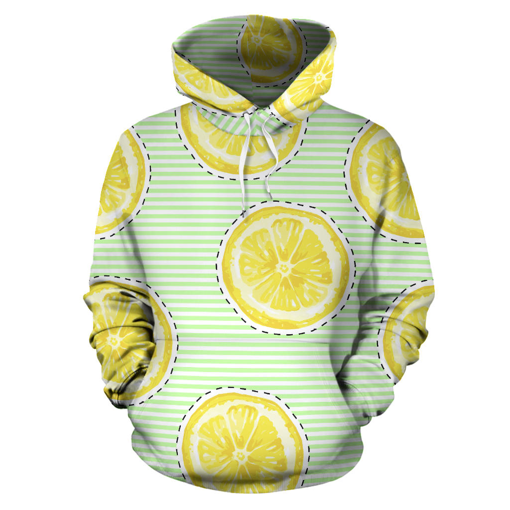 Slice Of Lemon Pattern Men Women Pullover Hoodie