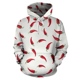 Chili Peppers Pattern Men Women Pullover Hoodie