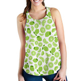 Lime design pattern Women Racerback Tank Top