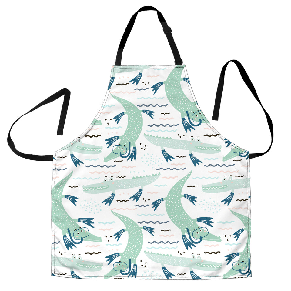 Crocodile Diver Pattern Adjustable Apron