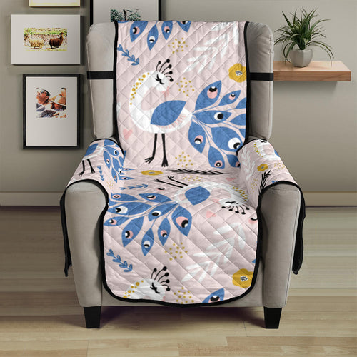 Cute peacock pattern Chair Cover Protector