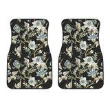 Japanese Crane Ornament Elements Front Car Mats