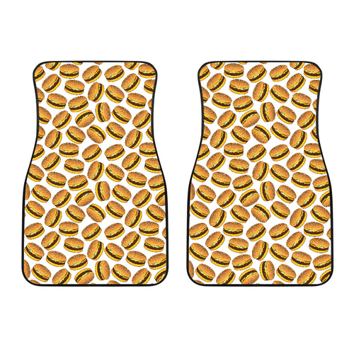 Hamburger Pattern Print Design 03 Front Car Mats