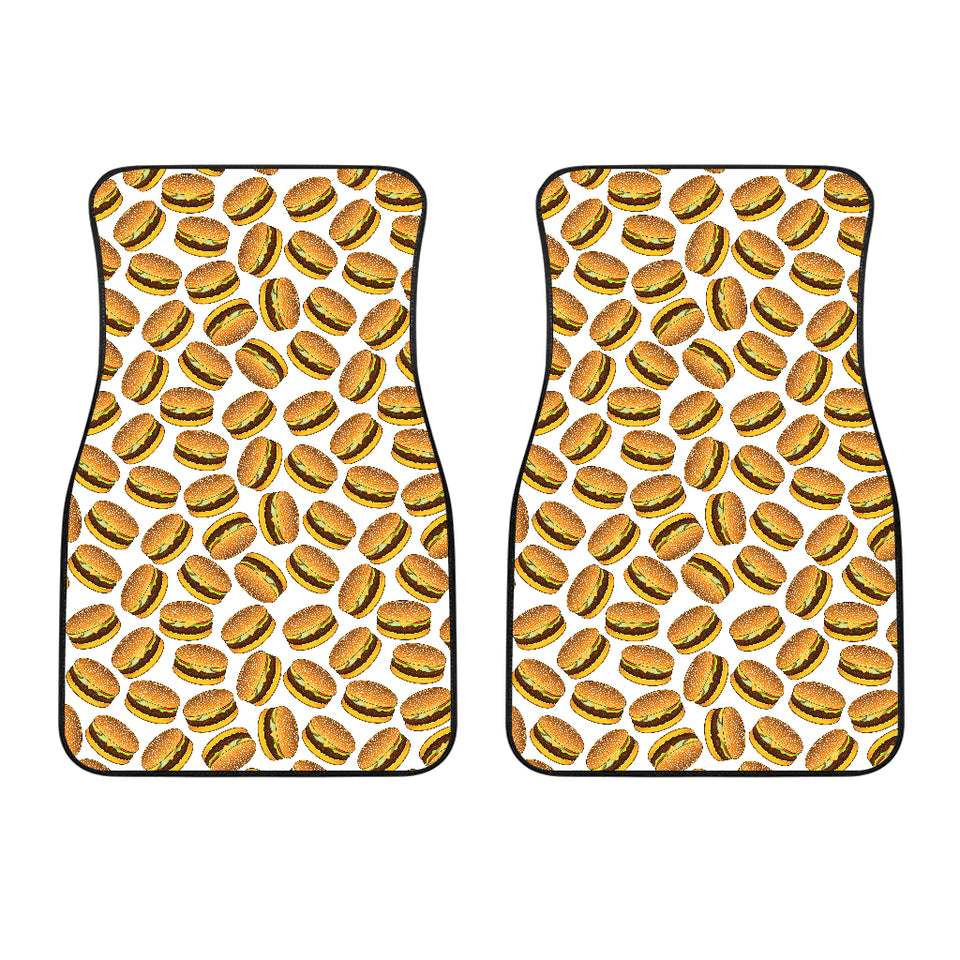 Hamburger Pattern Print Design 03 Front Car Mats