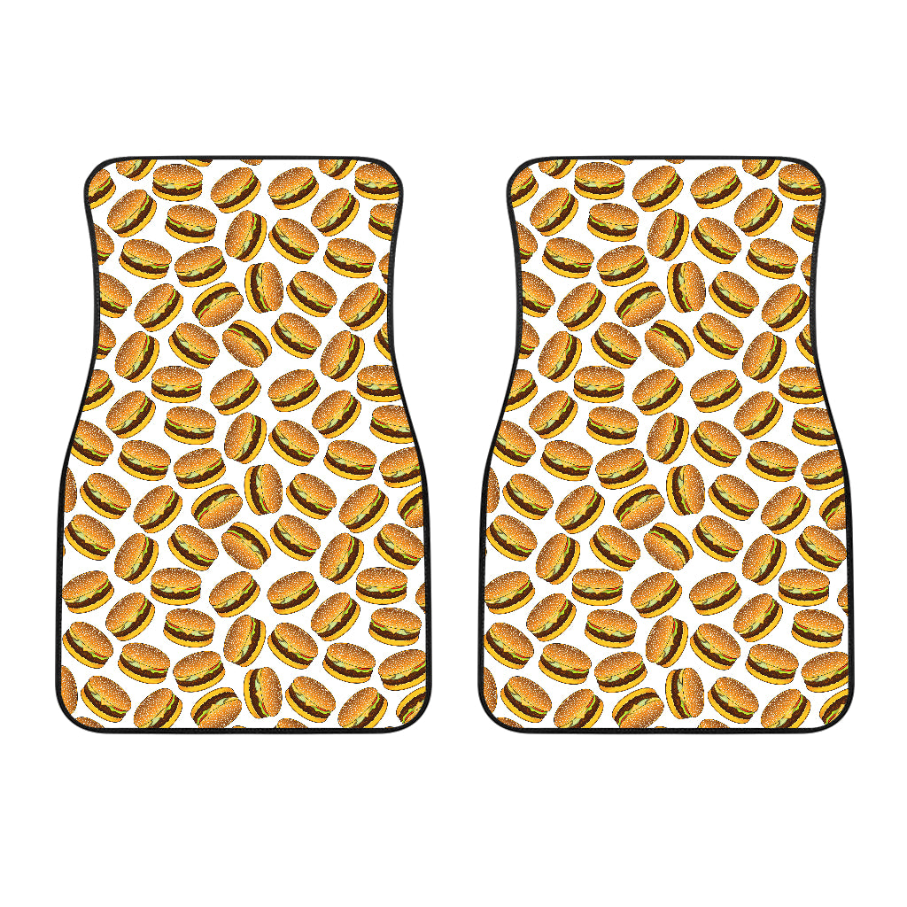 Hamburger Pattern Print Design 03 Front Car Mats