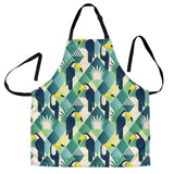 Toucan Tropical Leaves Design Pattern  Adjustable Apron