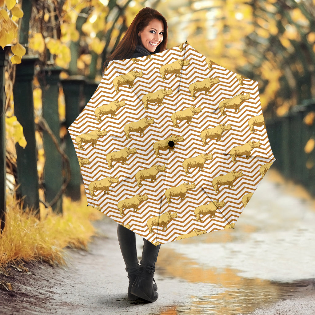Rhino Yellow Theme Pattern Umbrella