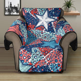 Hand drawn colorful starfish Recliner Cover Protector
