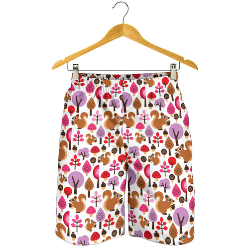 Squirrel Pattern Print Design 02 Men Shorts