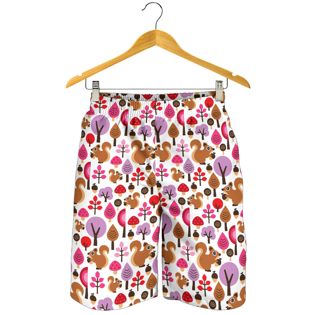 Squirrel Pattern Print Design 02 Men Shorts