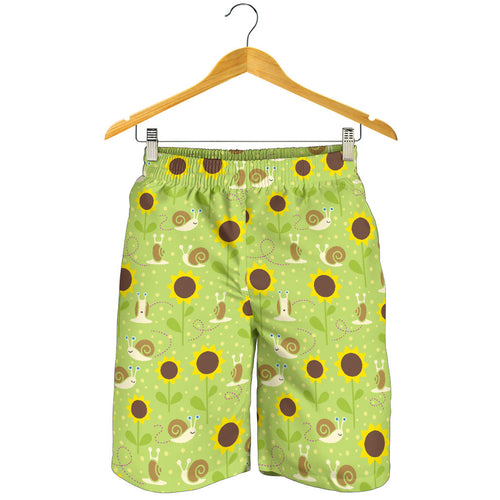 Snail Pattern Print Design 01 Men Shorts