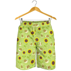 Snail Pattern Print Design 01 Men Shorts