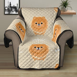 Cute brown pomeranian puppy Recliner Cover Protector