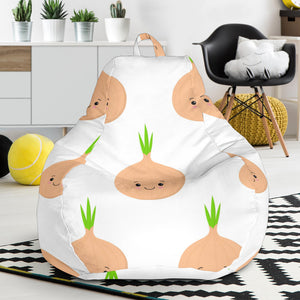 Cute Onions Smiling Faces Bean Bag Cover