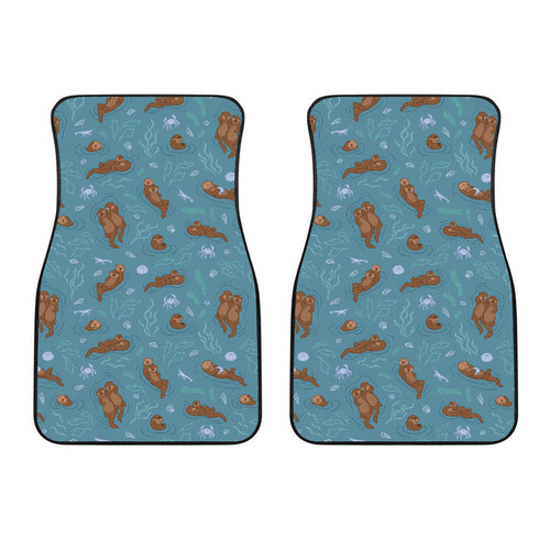 Sea Otters Pattern Front Car Mats