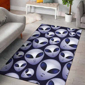 Alien Pattern Print Design 01 Area Rug