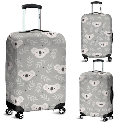 Cute Koala Leaves Pattern Luggage Covers