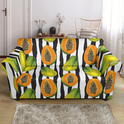 Papaya Design Pattern Loveseat Couch Slipcover