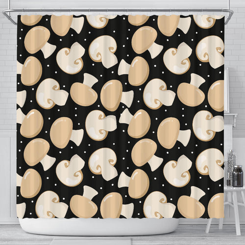 Champignon Mushroom Pattern Shower Curtain Fulfilled In US