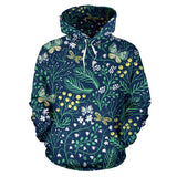 Butterfly Leaves Pattern Men Women Pullover Hoodie