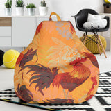 Red Rooster Chicken Cock Pattern Bean Bag Cover