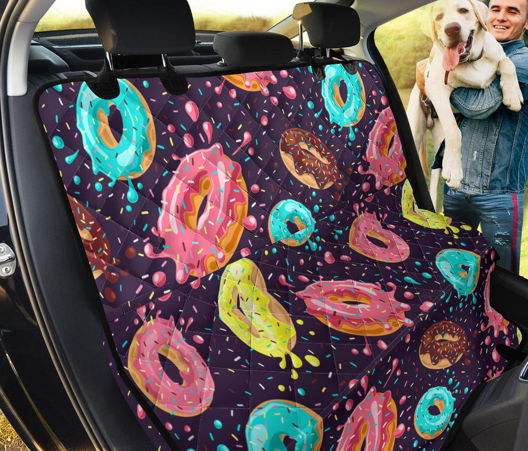 Colorful Donut Glaze Pattern Dog Car Seat Covers